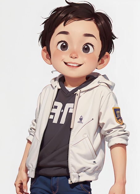 Photo a cartoon boy