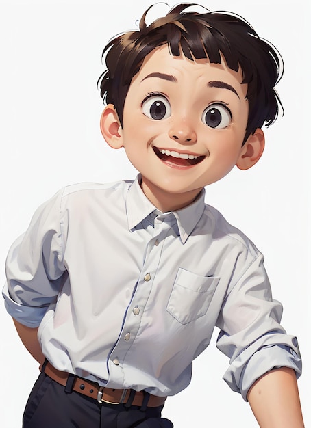 a cartoon boy