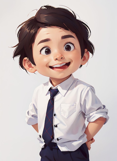 a cartoon boy