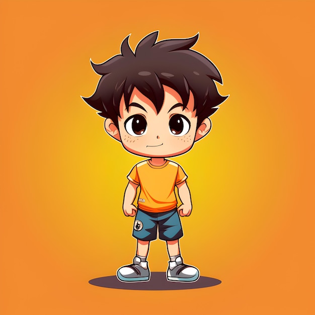 Photo cartoon boy