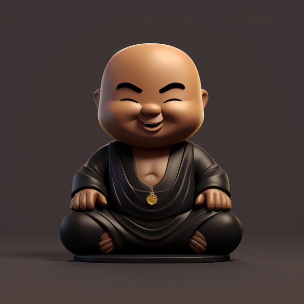 Cartoon buddha 3D