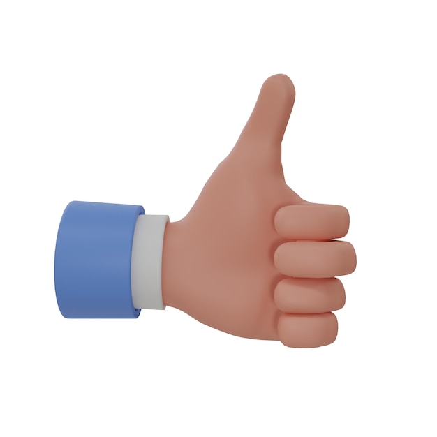 Photo cartoon businessman hands clapping