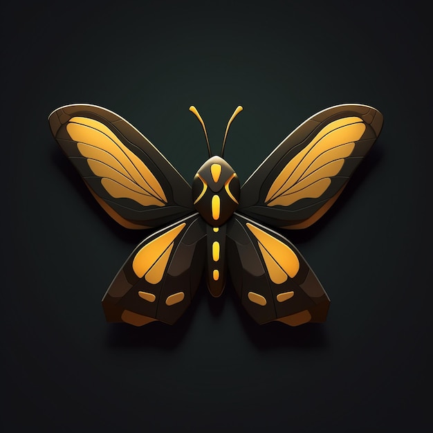 cartoon butterfly 3D