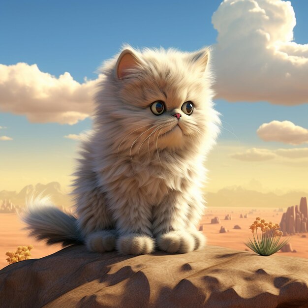 Cartoon cat 3D