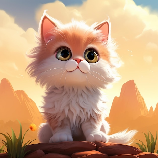 Cartoon cat 3D