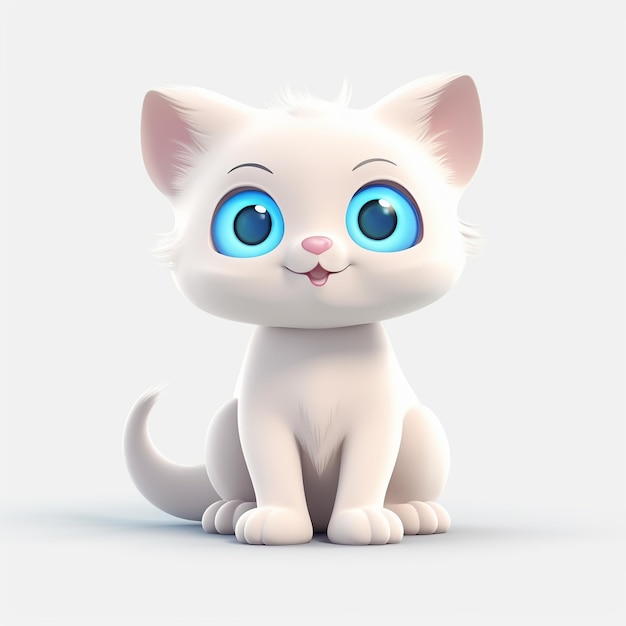 Cartoon cat 3d