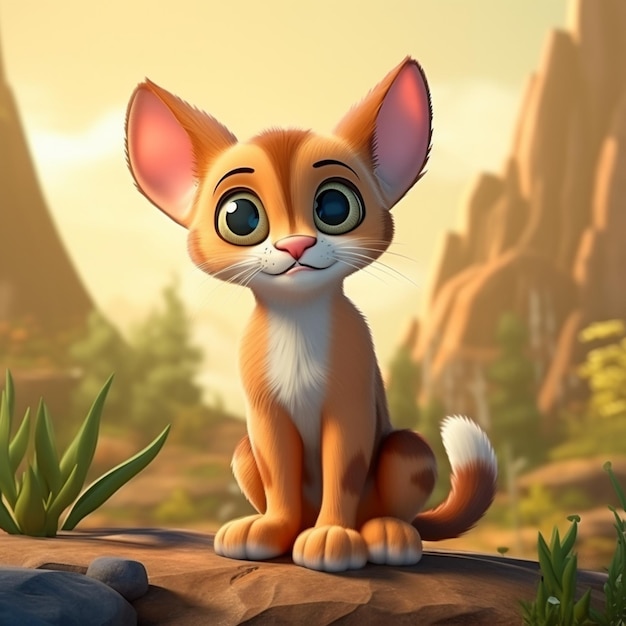 Cartoon cat 3D