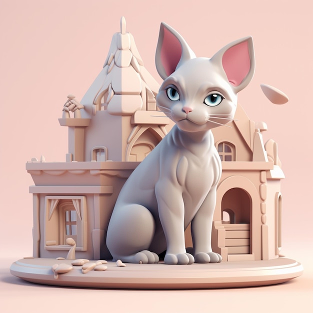 Cartoon cat 3D