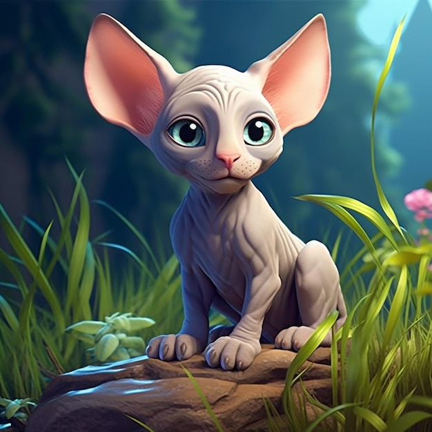 Cartoon cat 3D