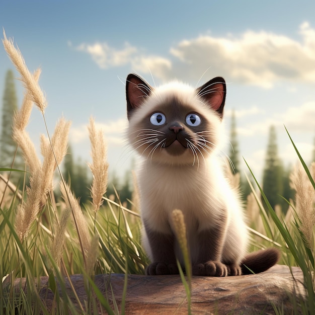 Cartoon cat 3D