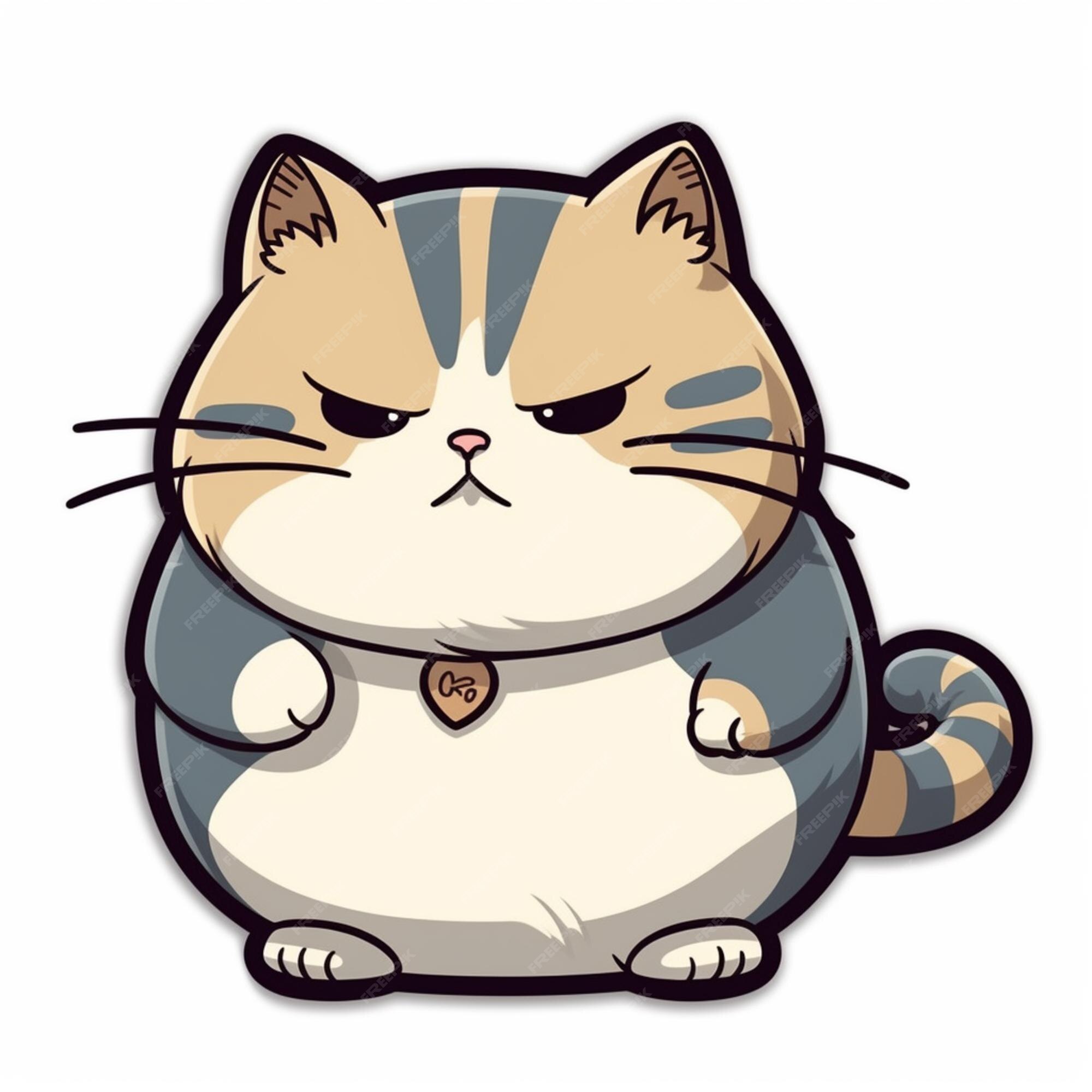 ANGRY CAT SVG Cat Clipart Cute Angry Cat Svg Cut Files for 