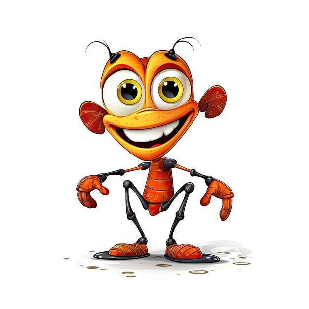 Cartoon character of ant