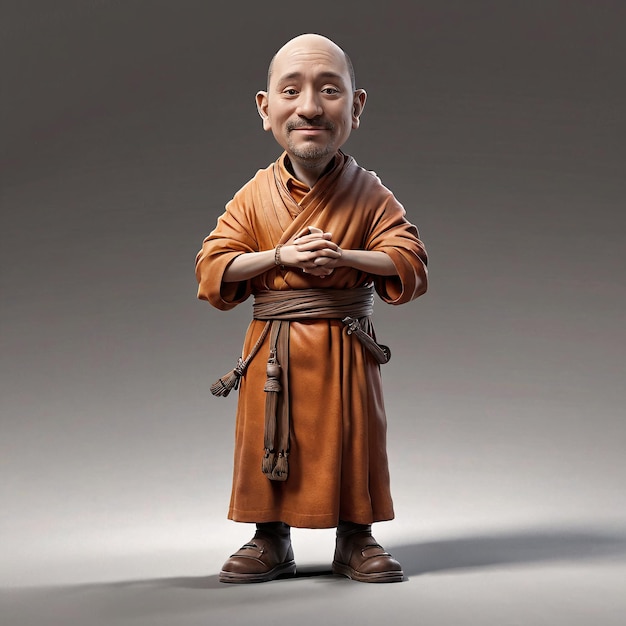 Photo a cartoon character in a brown robe