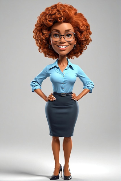 a cartoon character in a business suit