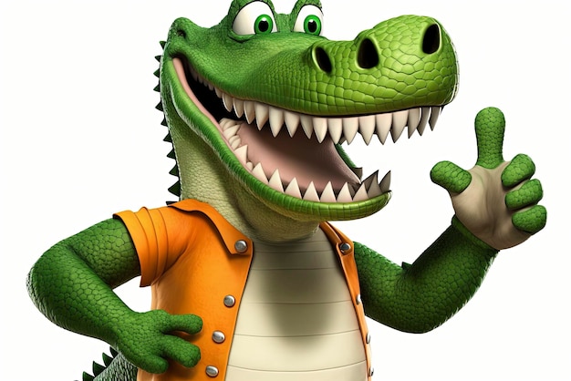 A cartoon character from the movie crocodile