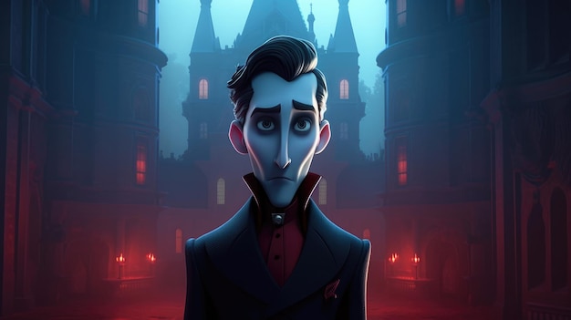 A cartoon character from the movie dracula.