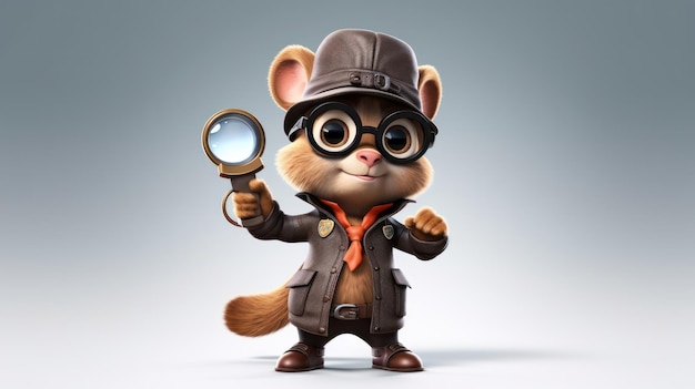 A cartoon character from the video game squirrel