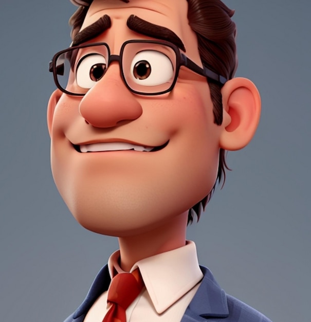 Cartoon character of a man