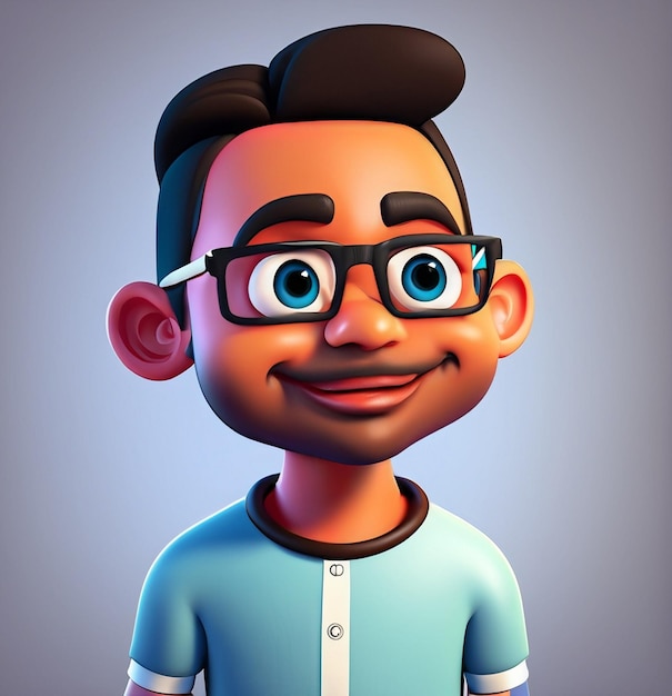 Cartoon character of a man