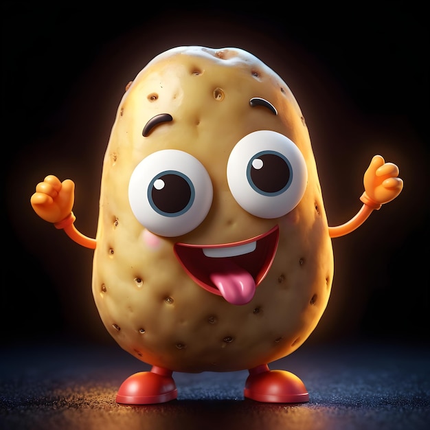 Foto personaggio dei cartoni animati mr potato chips