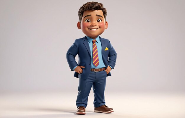 Photo a cartoon character in a suit and tie