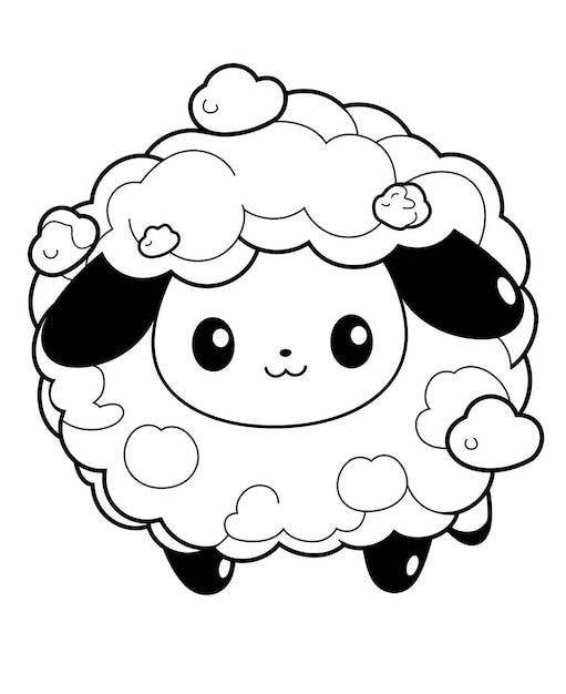 A cartoon character that is a sheep