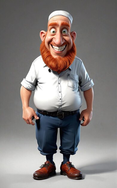 a cartoon character with a beard and a beard