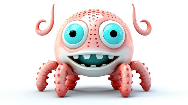 a cartoon character with a face that says " monster " on the bottom.