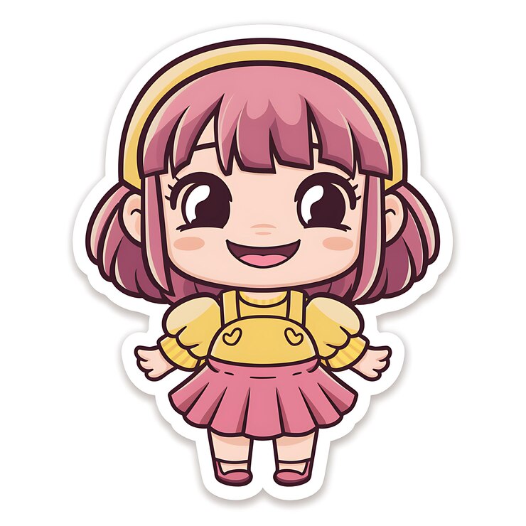 Photo 黄色いドレスと黄色いドレスを着た漫画のキャラクター