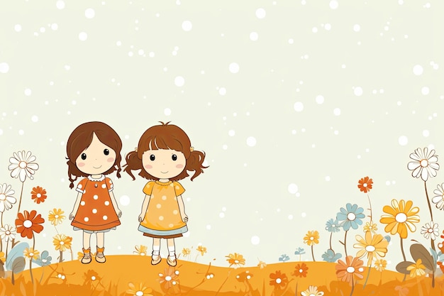 Photo cartoon children background