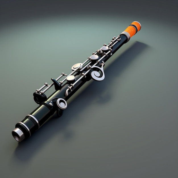 Cartoon clarinet3d