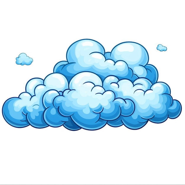a cartoon clouds
