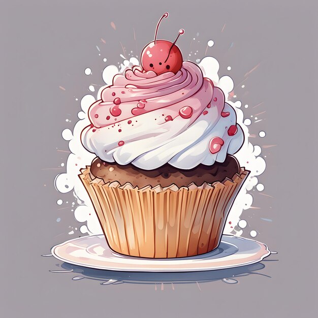 Foto cupcake dei cartoni animati