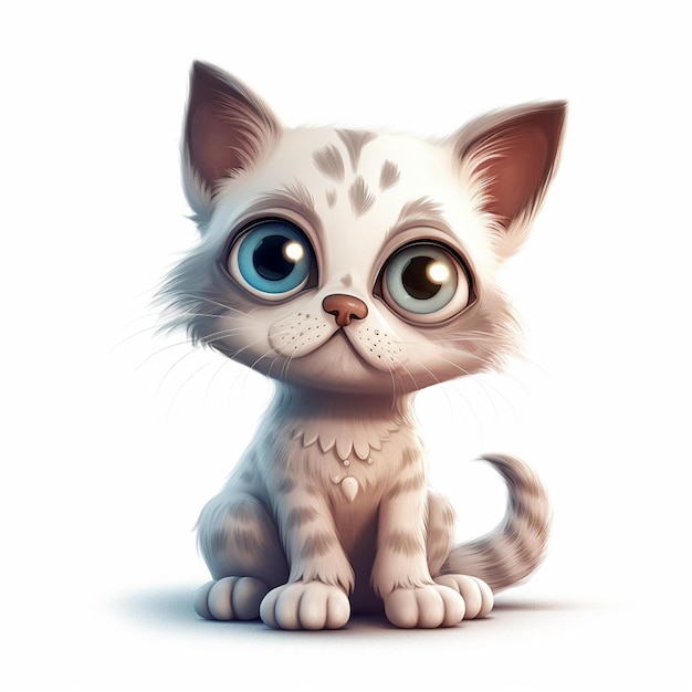 cartoon cute cat for kids