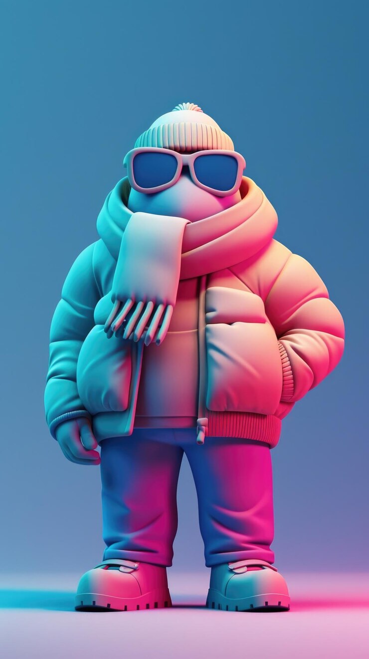 Photo cartoon digital avatar of frosty flavorist