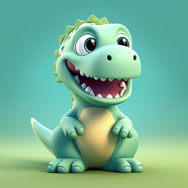 Foto dinosauro dei cartoni animati 3d