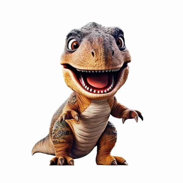 A cartoon dinosaur with a white background and the word jurassic on the front.