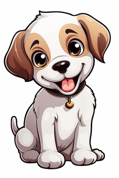 Фото Карточка с наклейкой для мультфильмов для собак