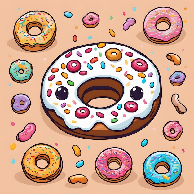 Cartoon Donut