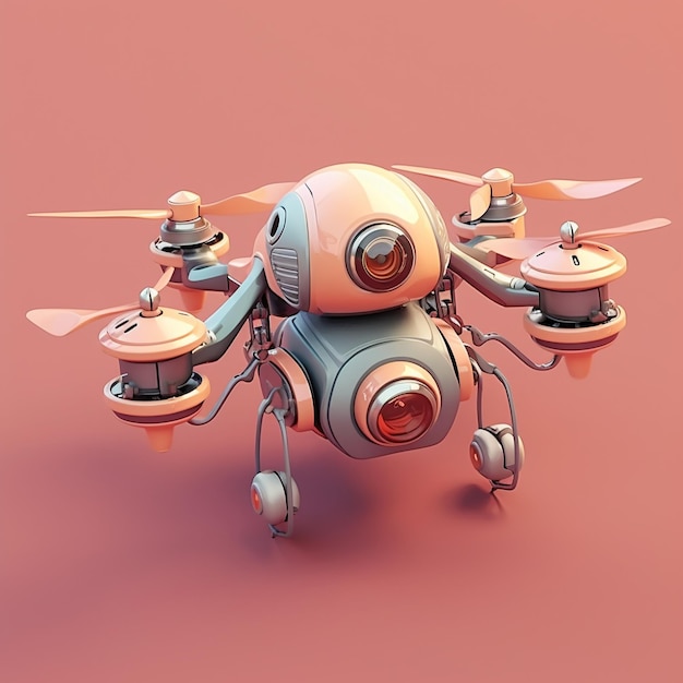 Cartoon Drone 3d