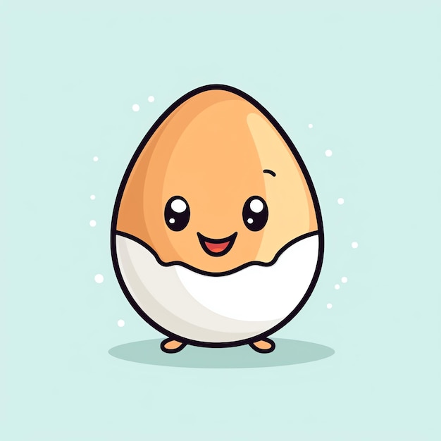 a cartoon of an egg