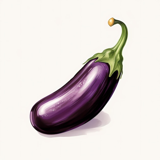 cartoon eggplant illustration