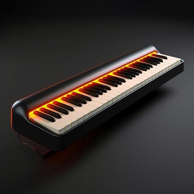 Cartoon electric keyboard3D