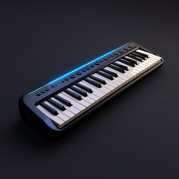 Cartoon electric keyboard3D