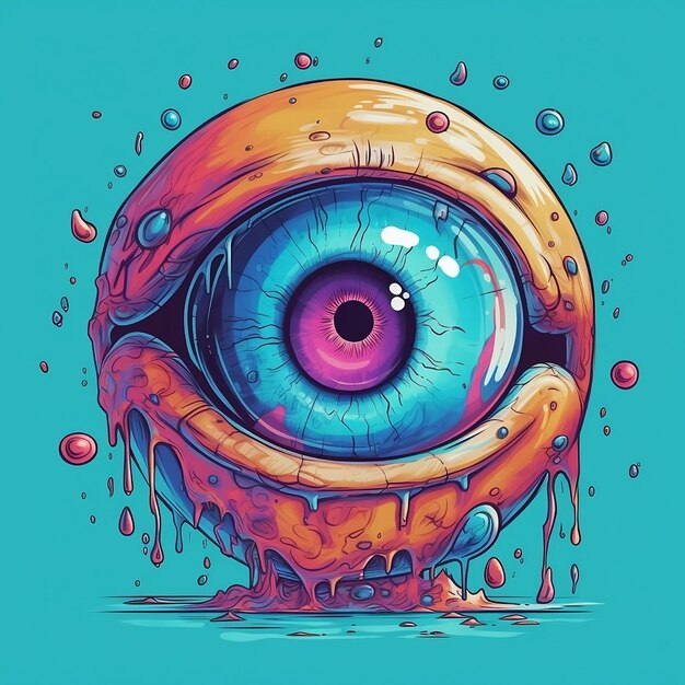 Photo cartoon eye