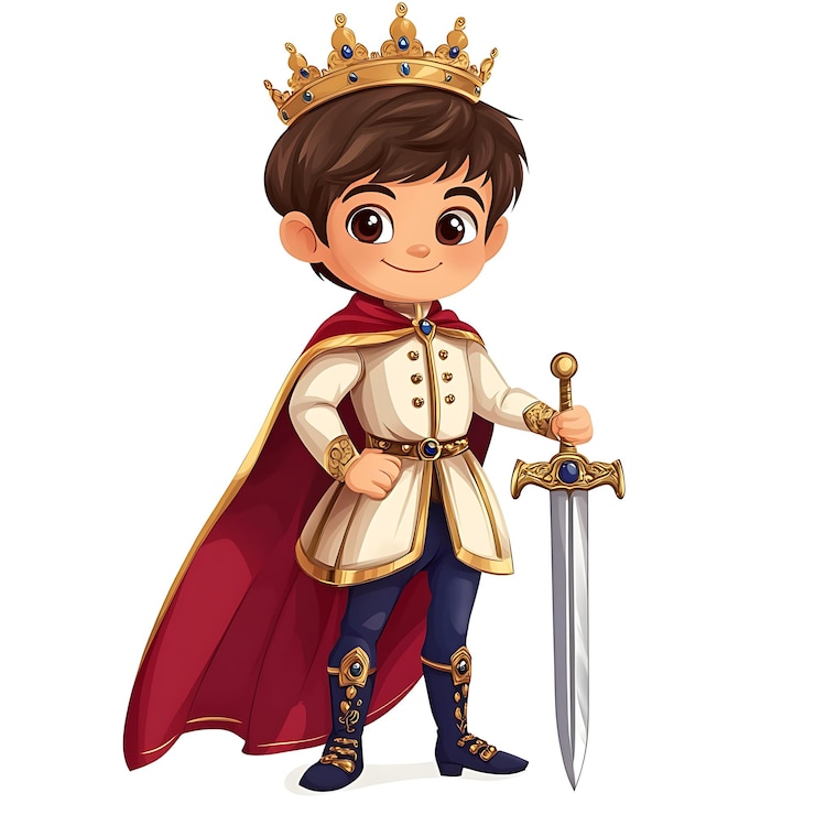 Photo a cartoon fairy tale prince character