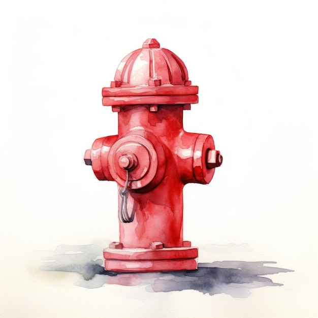 Cartoon Fire Hydrant Clipart AI Generated