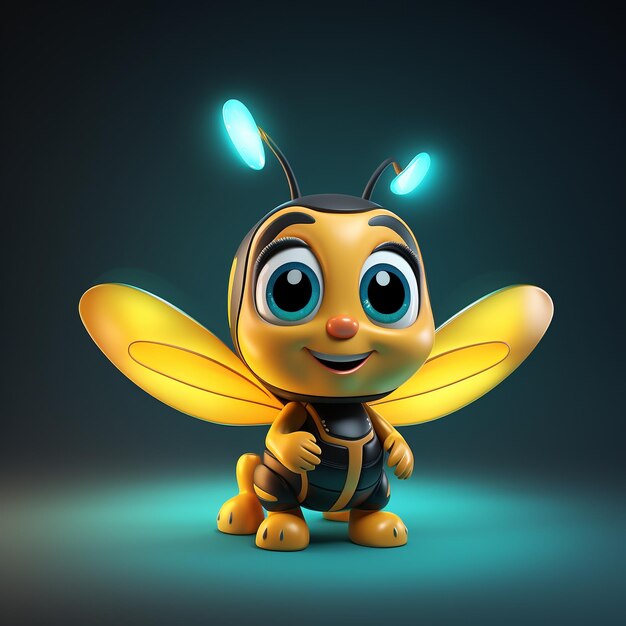 Cartoon firefly 3D