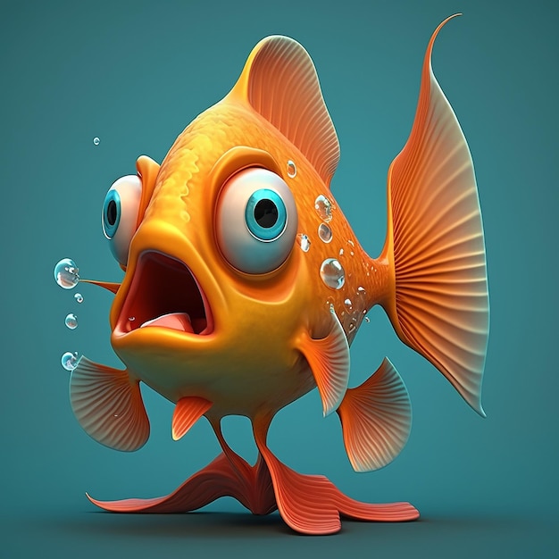 Cartoon Fish character