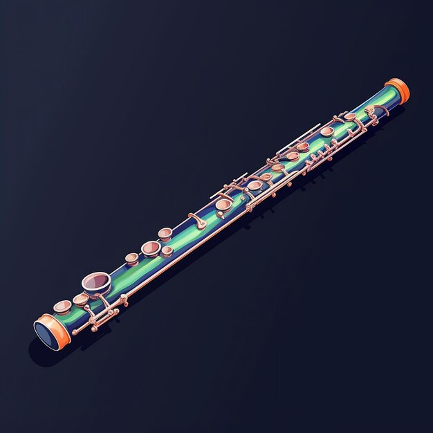 Cartoon flute 3D